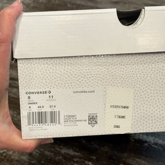 Converse NBA x Chuck 70 High '75th Anniversary' Shoes Mens Size 9 172830C NIB - Picture 4 of 15